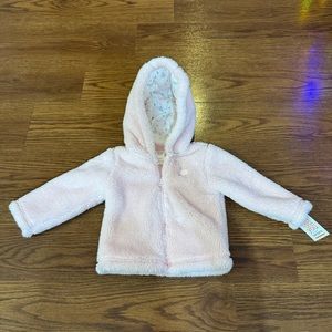 NWT Just One You Carter’s Baby Girl Fuzzy Full-Zip Sweater
